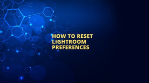 Lightroom Classic dialog prompting to reset preferences