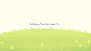 The Making of Five Chicks Named Moe title above an illustrated green meadow