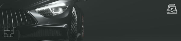 Automotive Wall Art Featuring Vintage Cars, Modern Lines, Chrome Details, and City Reflections