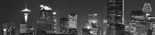 Calgary Wall Art Collection Featuring Photography of City Skylines, Rivers, and Mountain Views