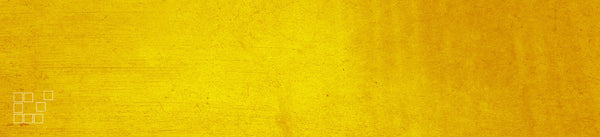 Mustard yellow wall art banner with textured ochre plaster and outlined squares