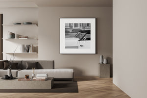 Smooth vintage bodywork and an angled windshield frame a detailed Cord automotive photograph.