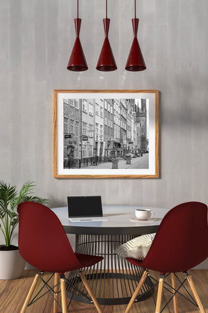 Rustige Europese stadsgezichtfoto