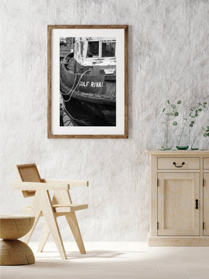 Vintage sleepboot van British Columbia Fine Art muur afdrukken