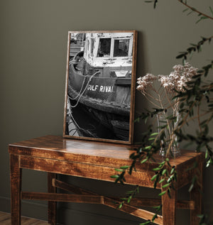 Oud sleepboot Gulf Rival maritiem fotografiekunstwerk