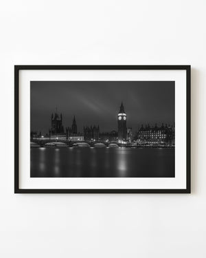 Black and white photo of Big Ben