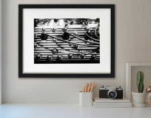 Fotografie van vintage auto-onderdelen