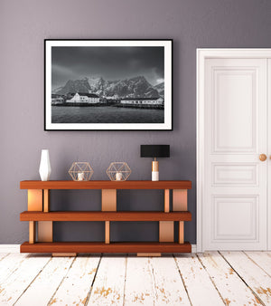 Fotografie van het vissersdorp Reine Lofoten