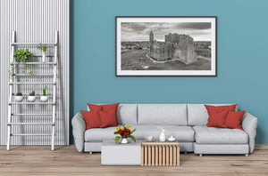 Irish castle panoramic image