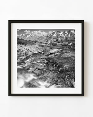 Flowing stream in the Rocky Mountains