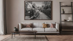 Kleine stad dorpsweg Fine Art foto