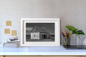 Historische kustfotografieprint van de boerderij in Quebec