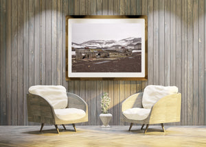 Colour photograph of an abandoned building on Deception Island