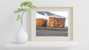 Whalers Bay Rusted Storage Tanks Antarctica Colour Industrial Photography