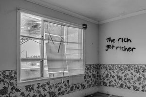 Woonkamer verlaten oud huis landelijk Ontario | Foto Kunstprint Fine Art fotografische afdruk