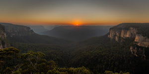 Govetts Leap Blue Mountains-zonsopgang | Foto Kunstprint Fine Art fotografische afdruk