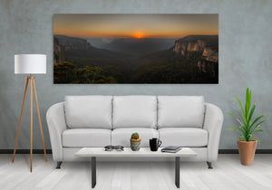 Govetts Leap Blue Mountains-zonsopgang | Foto Kunstprint Fine Art fotografische afdruk