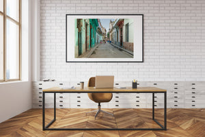 Menigte van mensen die op straat lopen Havana Cuba | Foto Kunstprint Fine Art fotografische afdruk