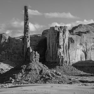 Totem della Monument Valley in bianco e nero | Foto Stampa d’arte Fine Art stampa fotografica