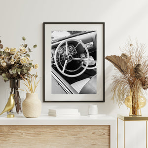 Interni monocromatici per auto classiche Fine Art fotografia