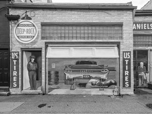 Murale del garage della Route 66 Pontiac Illinois | Foto Stampa d’arte Fine Art stampa fotografica