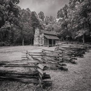 Cabina sulle colline di Smokey Mountains | Foto Stampa d’arte Fine Art stampa fotografica