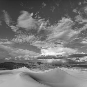 Dramatische Wolken über den White Sands | Foto-Kunstdruck, Fine-Art-Fotodruck