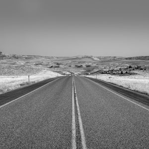 Landstraße in Wyoming | Foto-Kunstdruck, Kunstfotografiedruck